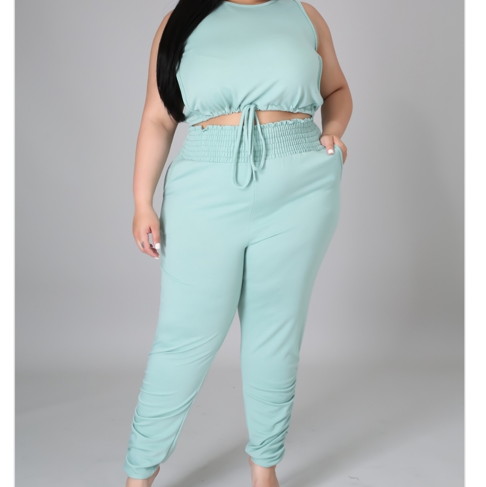 Sage Keep It Comfy Pant Set